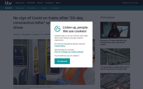 No sign of Covid on trains after '30-day coronavirus killer ...