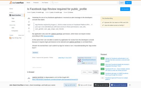 Is Facebook App Review required for public_profile - Stack ...