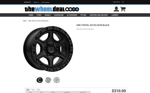 KMC Portal XD139 Satin Black | The Wheel Deal