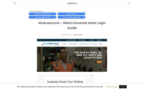 ehub.aus.com - Allied Universal eHub Login Guide - Loginub.co