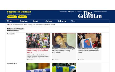 Independent Office for Police Conduct | UK news | The Guardian