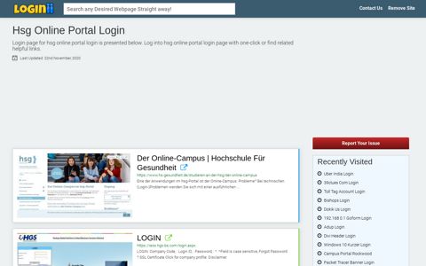 Hsg Online Portal Login - Loginii.com
