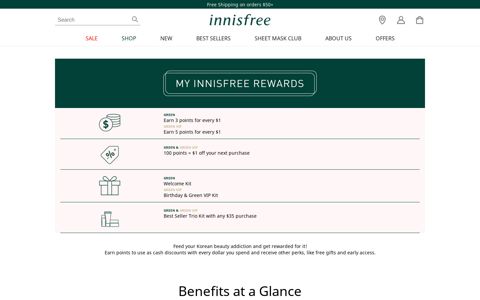 Rewards Program | innisfree