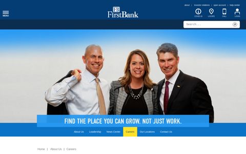 Search Career Opportunities at FirstBank