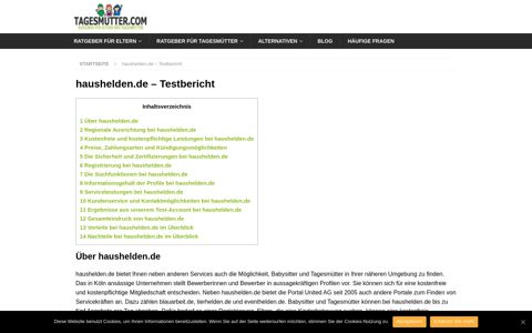 haushelden.de – Testbericht ᐅ Tagesmutter.com