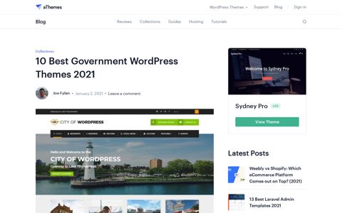 9 Best Government WordPress Themes 2020 - aThemes