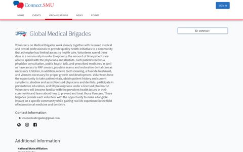 Global Medical Brigades - Connect.SMU