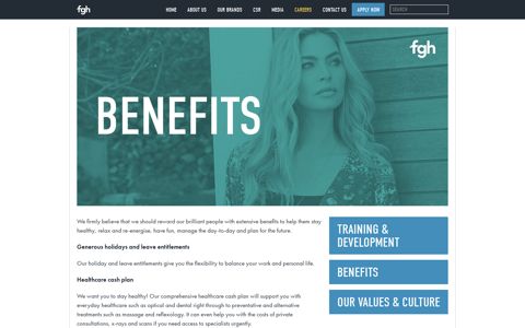 Benefits - FGH Careers - Freemans Grattan Holdings