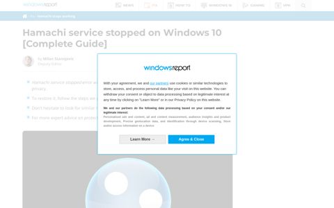 Hamachi service stopped on Windows 10 [Complete Guide]