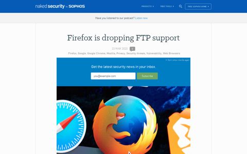 Firefox is dropping FTP support – Naked Security