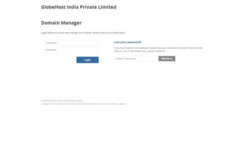 GlobeHost India Private Limited Domain Names and Web ...