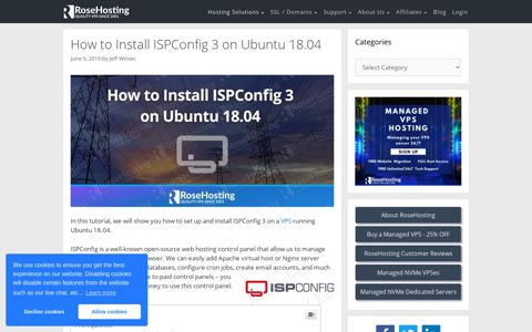How to Install ISPConfig 3 on Ubuntu 18.04 - RoseHosting