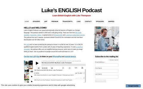 Luke's ENGLISH Podcast | Learn British English with Luke ...
