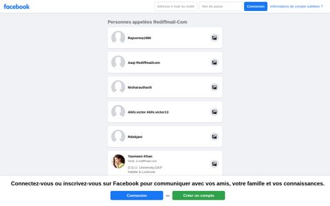 Rediffmail Com Profiles | Facebook