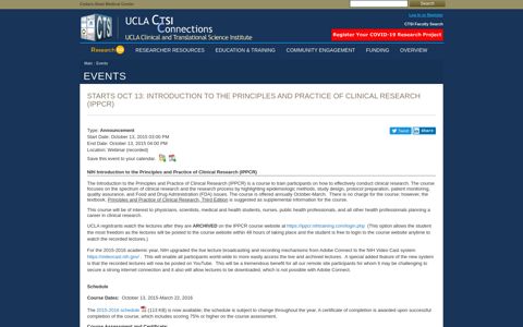 Accelerating Discoveries Toward Better Health ... - UCLA CTSI
