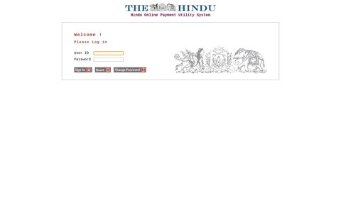 User Login Page. - The Hindu