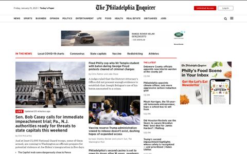 Inquirer.com: Philadelphia local news, sports, jobs, cars, homes