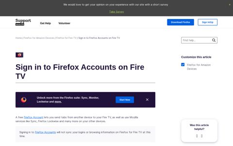 Sign in to Firefox Accounts on Fire TV | Firefox for Amazon ...