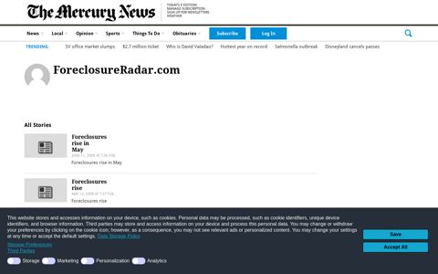 ForeclosureRadar.com – The Mercury News