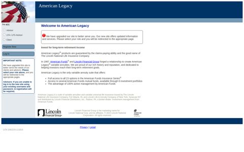 American Legacy ® variable annuities - Lincoln Financial