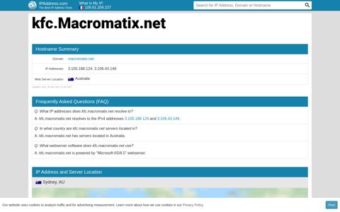 ▷ kfc.Macromatix.net Website statistics and traffic analysis ...