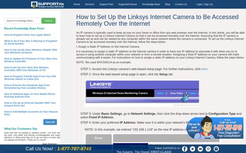How to Set Up the Linksys Internet Camera to Be Accessed ...