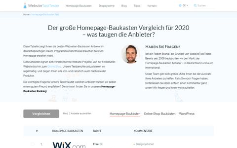 Bester Homepage-Baukasten 2020: 12 Anbieter im Vergleich