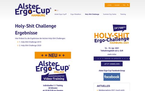 Ergebnisse Holy-Shit Challenge - Alster Ergo-Cup
