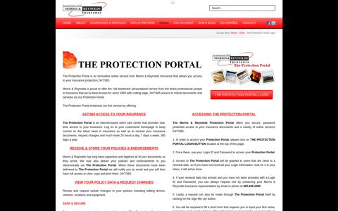 The Protection Portal Login | Morris & Reynolds Insurance