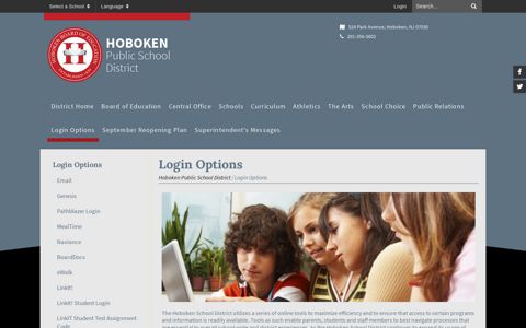 Login Options - Hoboken Public School District