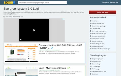Evergreensystem 3.0 Login - Loginii.com