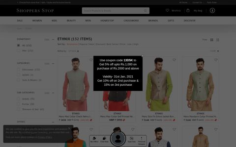 Ethnix Clothing Online | Buy Ethnix Kurtas Online | Shoppers ...