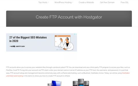 Create FTP Account with Hostgator – Better Host Review
