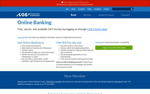 Online Banking Account in Georgia | LGE Community Credit ...