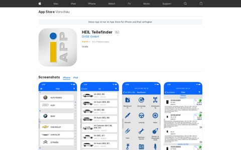 ‎HEIL Teilefinder im App Store