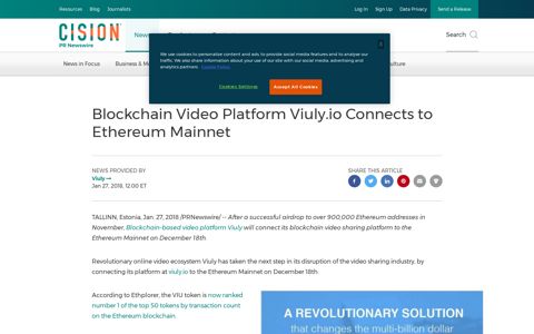 Blockchain Video Platform Viuly.io Connects to Ethereum ...