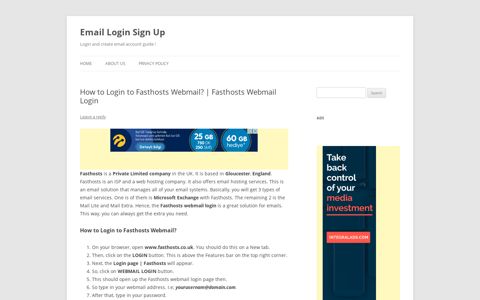 How to Login to Fasthosts Webmail? | Fasthosts Webmail ...