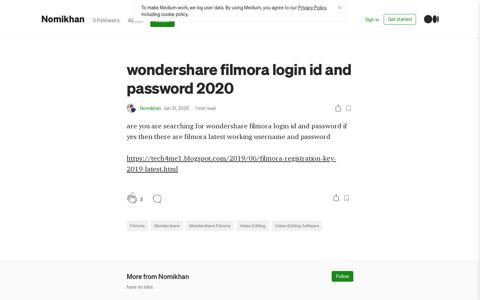 wondershare filmora login id and password 2020 | by ...