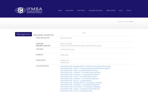 IFMSA-Chile - IFMSA Exchange Portal