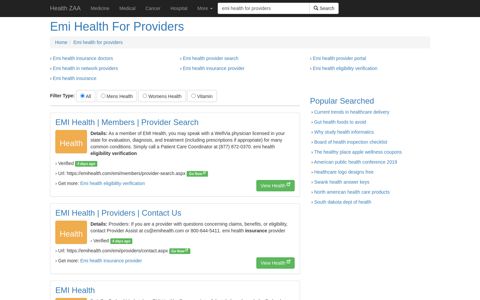 Emi Health For Providers - Health ZAA