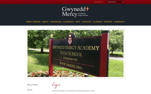 Login - Gwynedd Mercy Academy High School