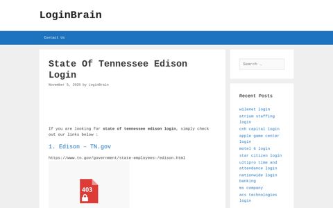 state of tennessee edison login - LoginBrain