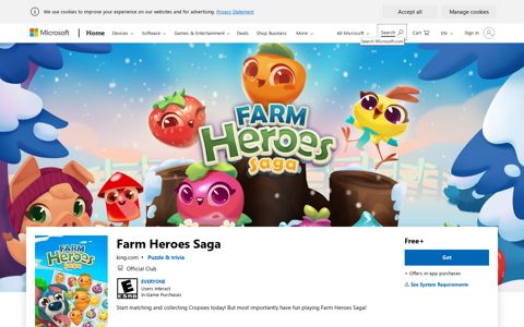 Get Farm Heroes Saga - Microsoft Store