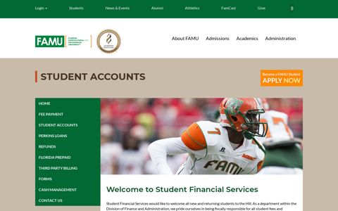 Student Accounts- Florida Agricultural and Mechanical ...