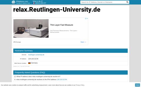 ▷ relax.Reutlingen-University.de : RELAX - Lernplattform der ...