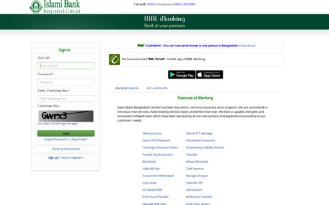 IBBL iBanking - Internet Banking Service