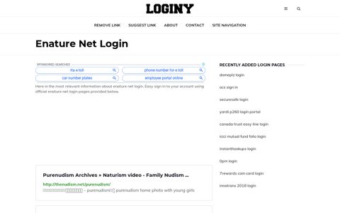 Enature Net Login ✔️ One Click Login - loginy.co.uk