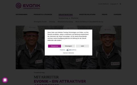 Mitarbeiter - Evonik Industries