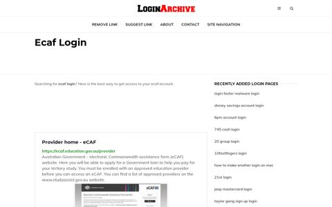 Ecaf Login - Sign in to Your Account