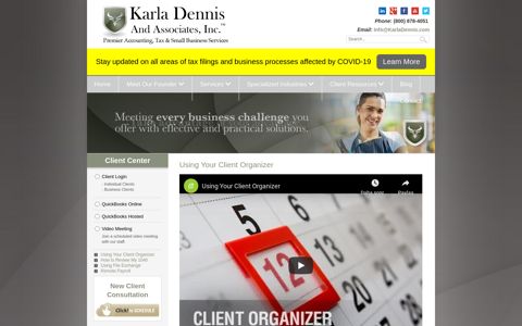 Using Your Client Organizer - Karla Dennis And Associates, Inc.